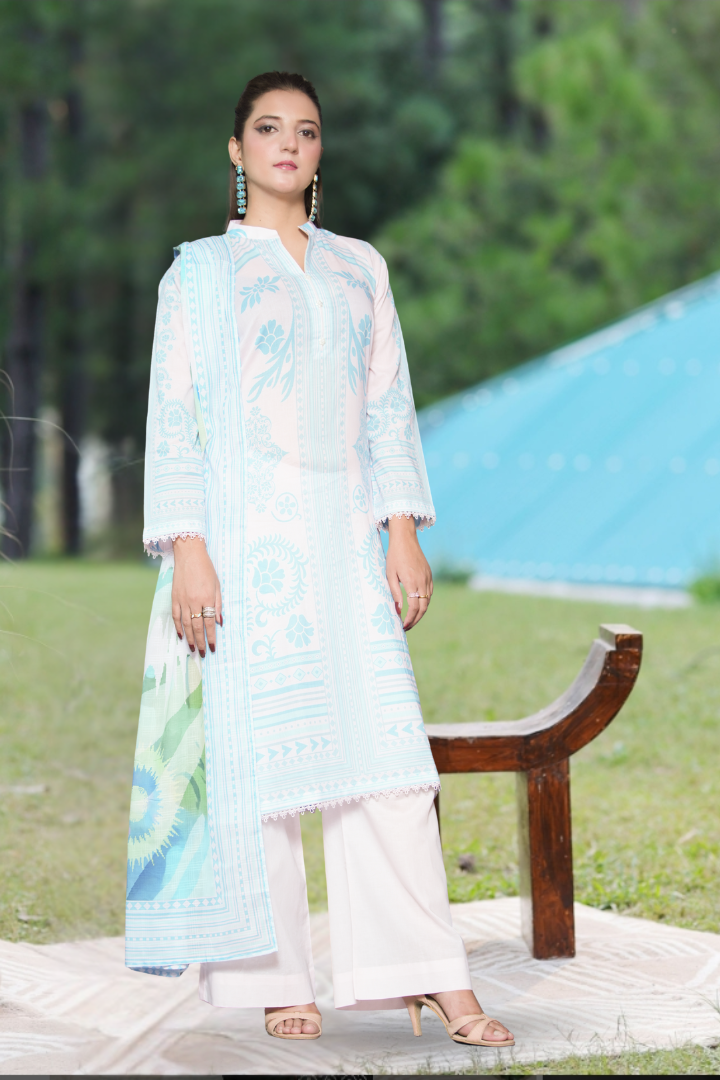 Sumbul Printed 3 Pcs Stitched Suit