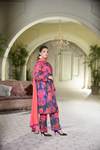 Maahru Printed 3 Pcs Stitched Suit