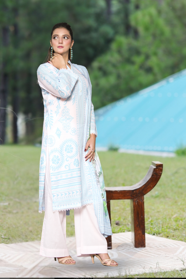Sumbul Printed 3 Pcs Stitched Suit
