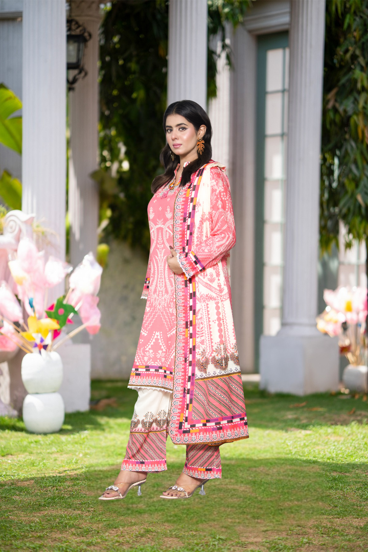 Chandni Printed 3 Pcs Stitched Suit