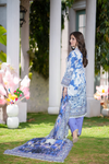 Shehnaai Printed 3 Pcs Stitched Suit