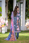 Raqs Printed 3 Pcs Stitched Suit
