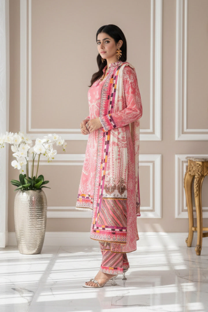 Chandni Printed 3 Pcs Stitched Suit