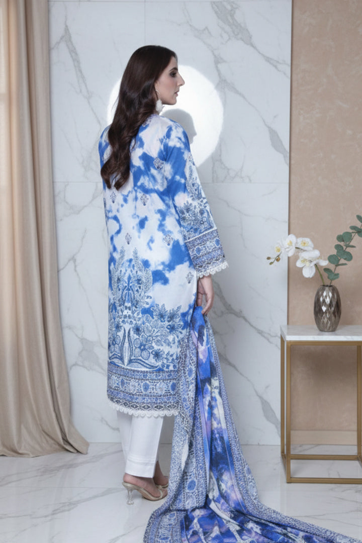 Roshni Printed 3 Pcs Stitched Suit