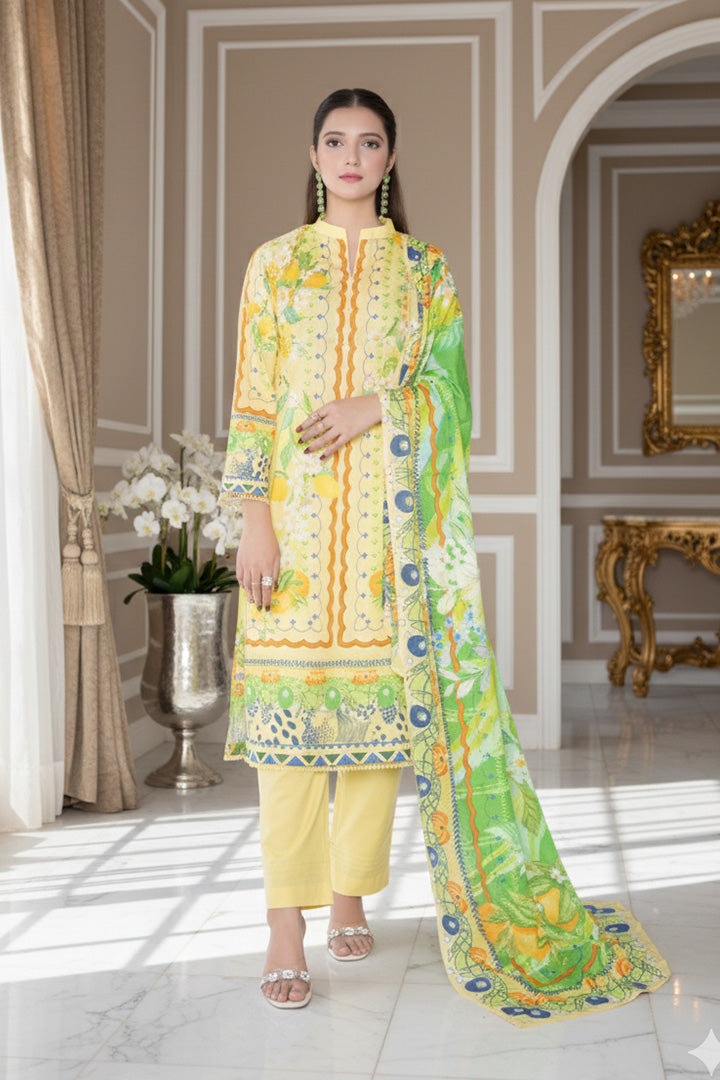 Riwayat Printed 3 Pcs Stitched Suit