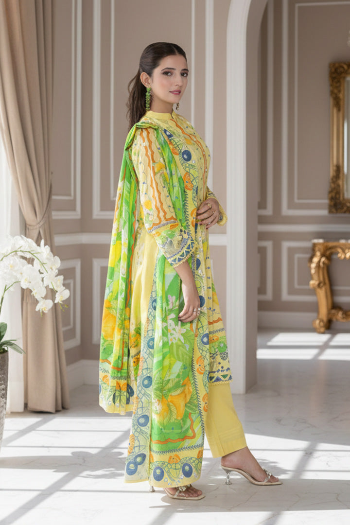 Riwayat Printed 3 Pcs Stitched Suit