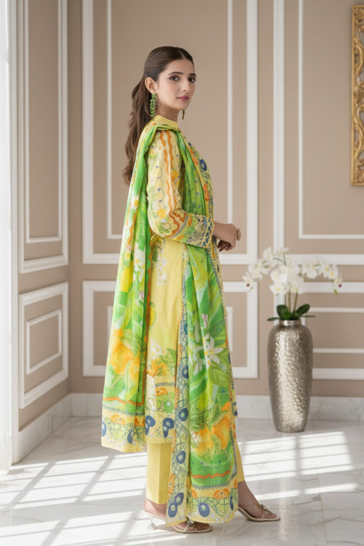 Riwayat Printed 3 Pcs Stitched Suit