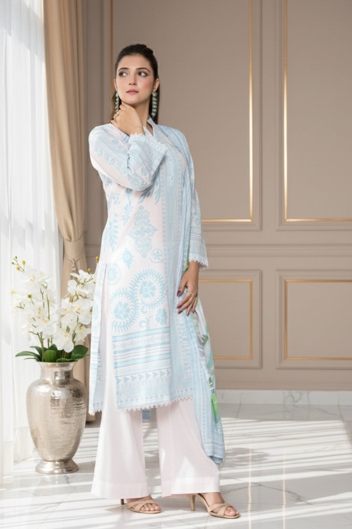 Sumbul Printed 3 Pcs Stitched Suit