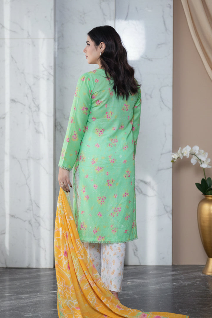 Zeb Printed 3 Pcs Stitched Suit