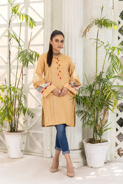 Butterscotch Stitched Single Shirt