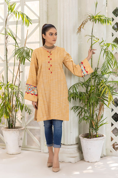 Butterscotch Stitched Single Shirt