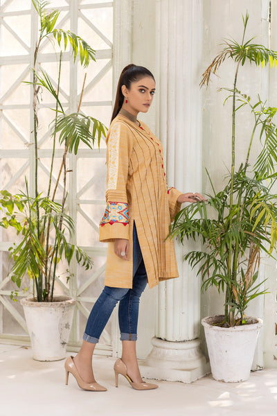 Butterscotch Stitched Single Shirt